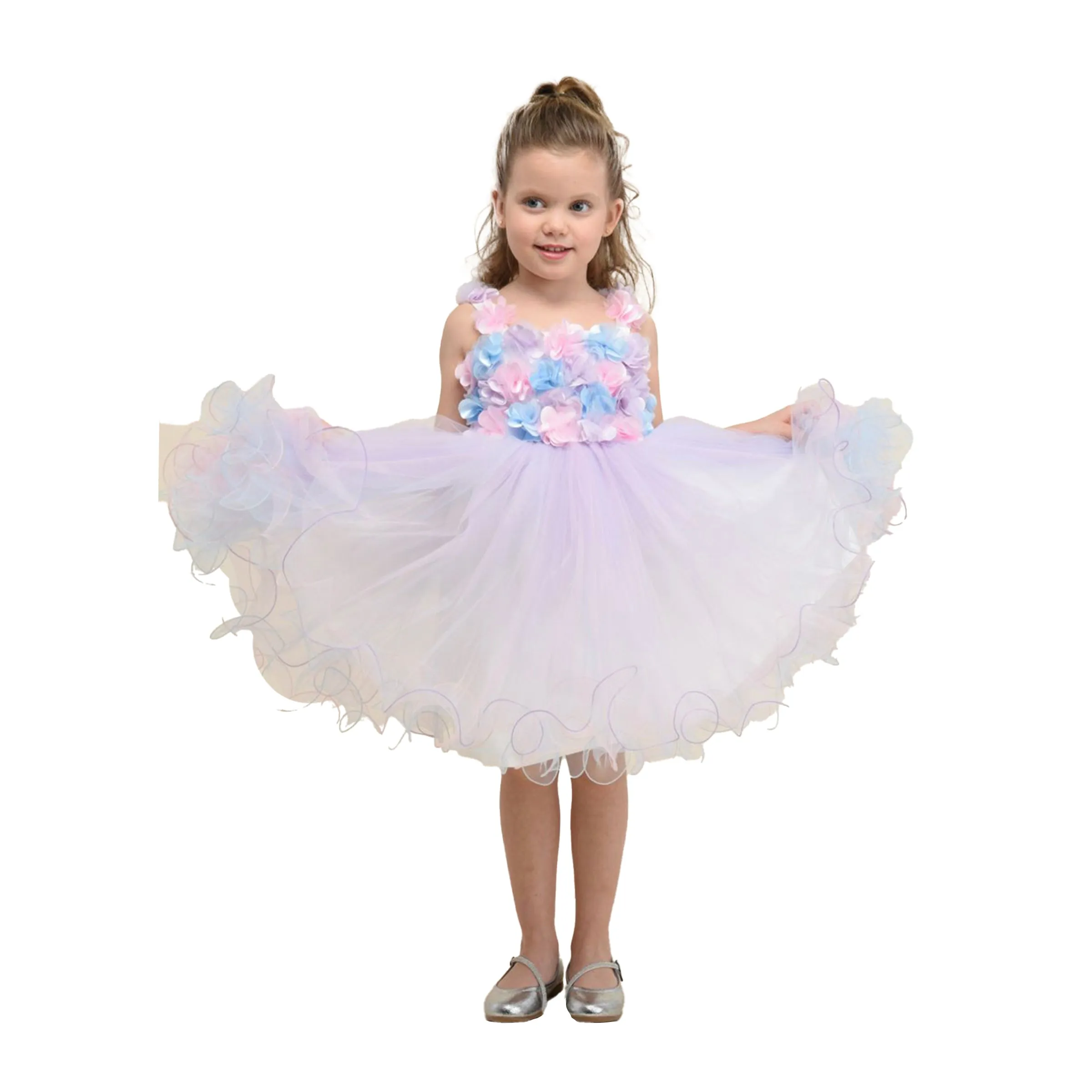 Lilac Rose Campanula Dress