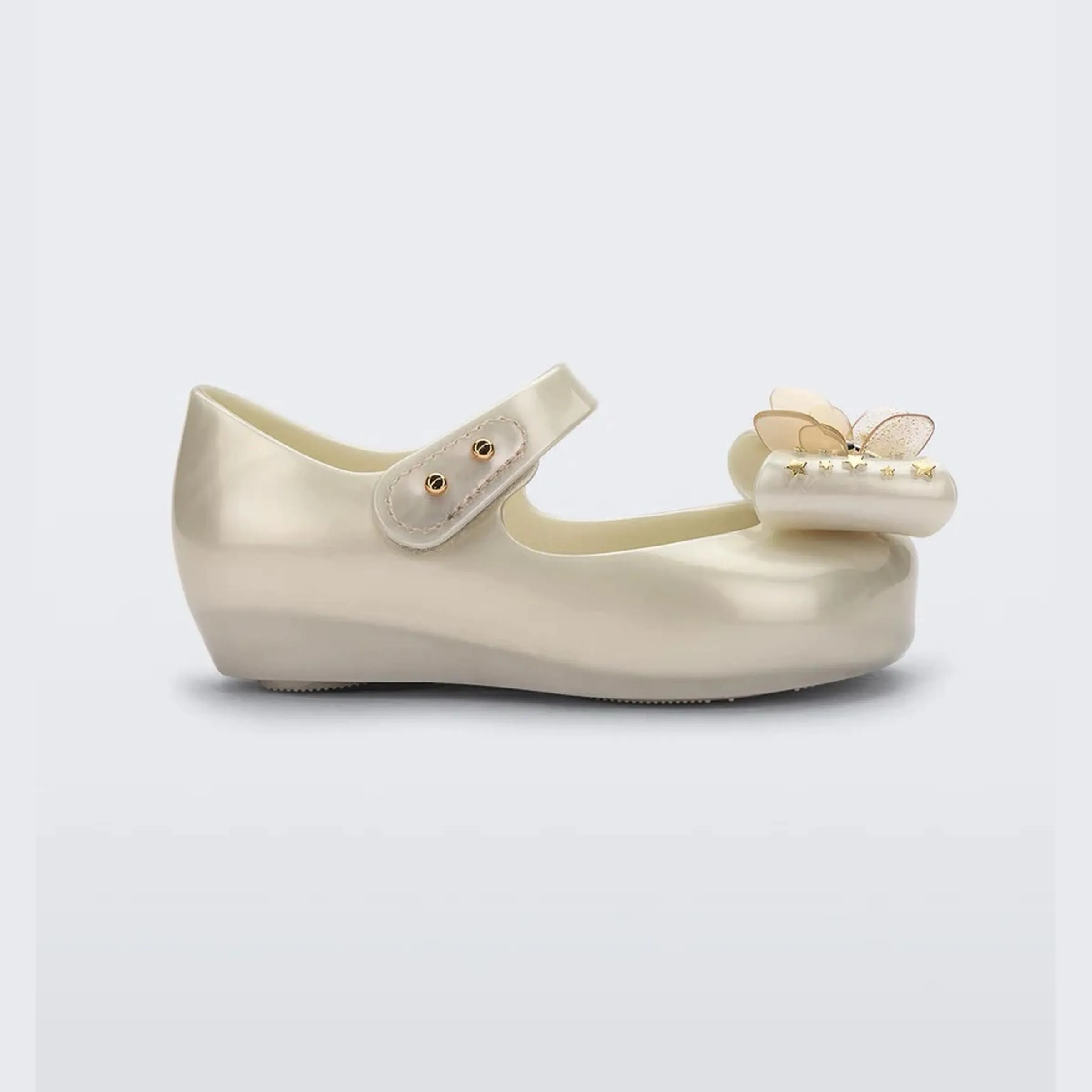 Metallic Champagne Ballet Flat