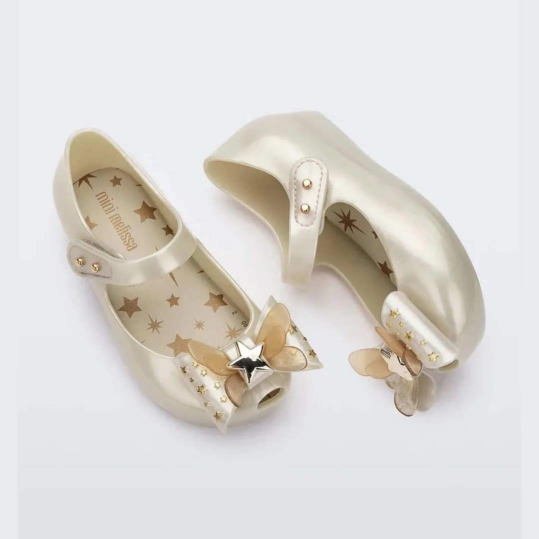 Metallic Champagne Ballet Flat