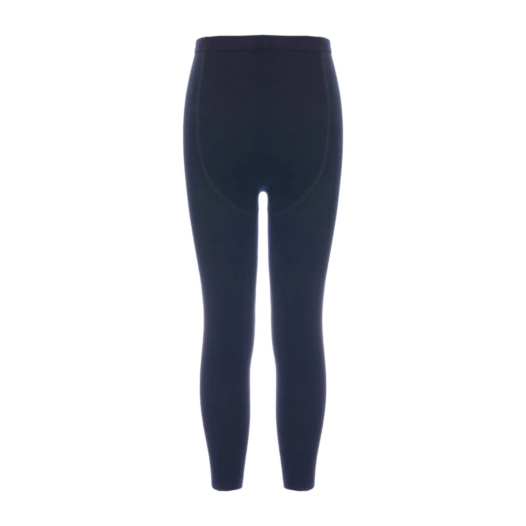 Navy Bamboo Cotton Tights