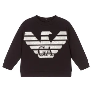 Navy Blue Logo Sweatshirt