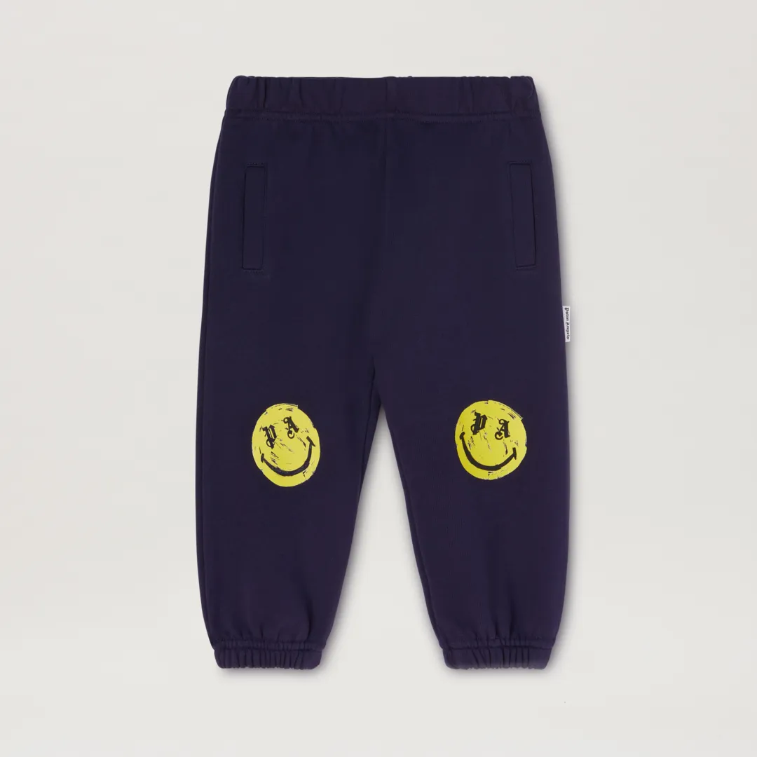 Navy Blue Smiley Joggers