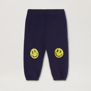 Navy Blue Smiley Joggers