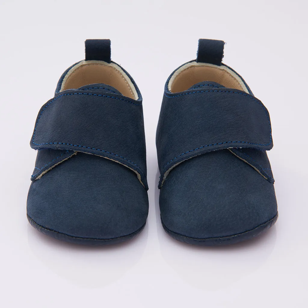 Navy Blue Strap Booties