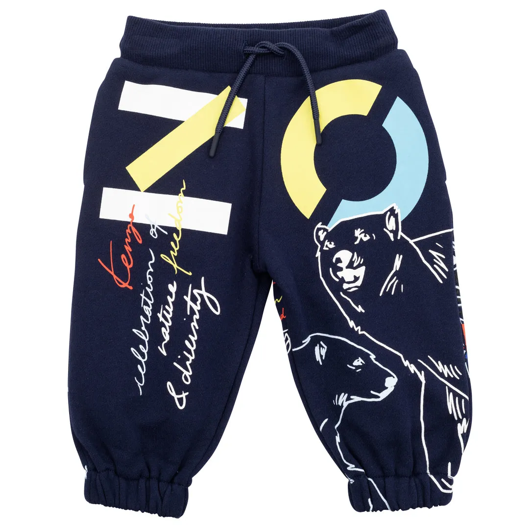 Navy Logo Joggers