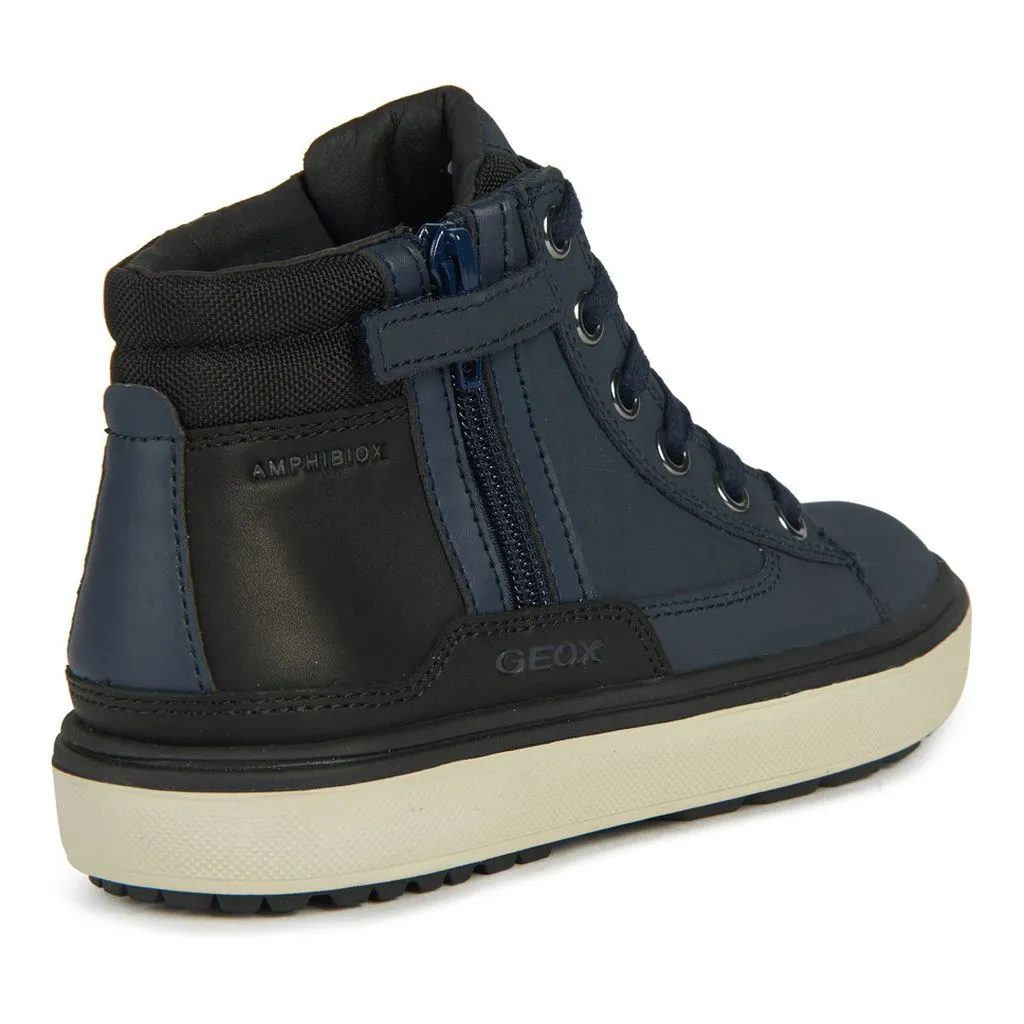 Navy Mattias High Top Sneakers