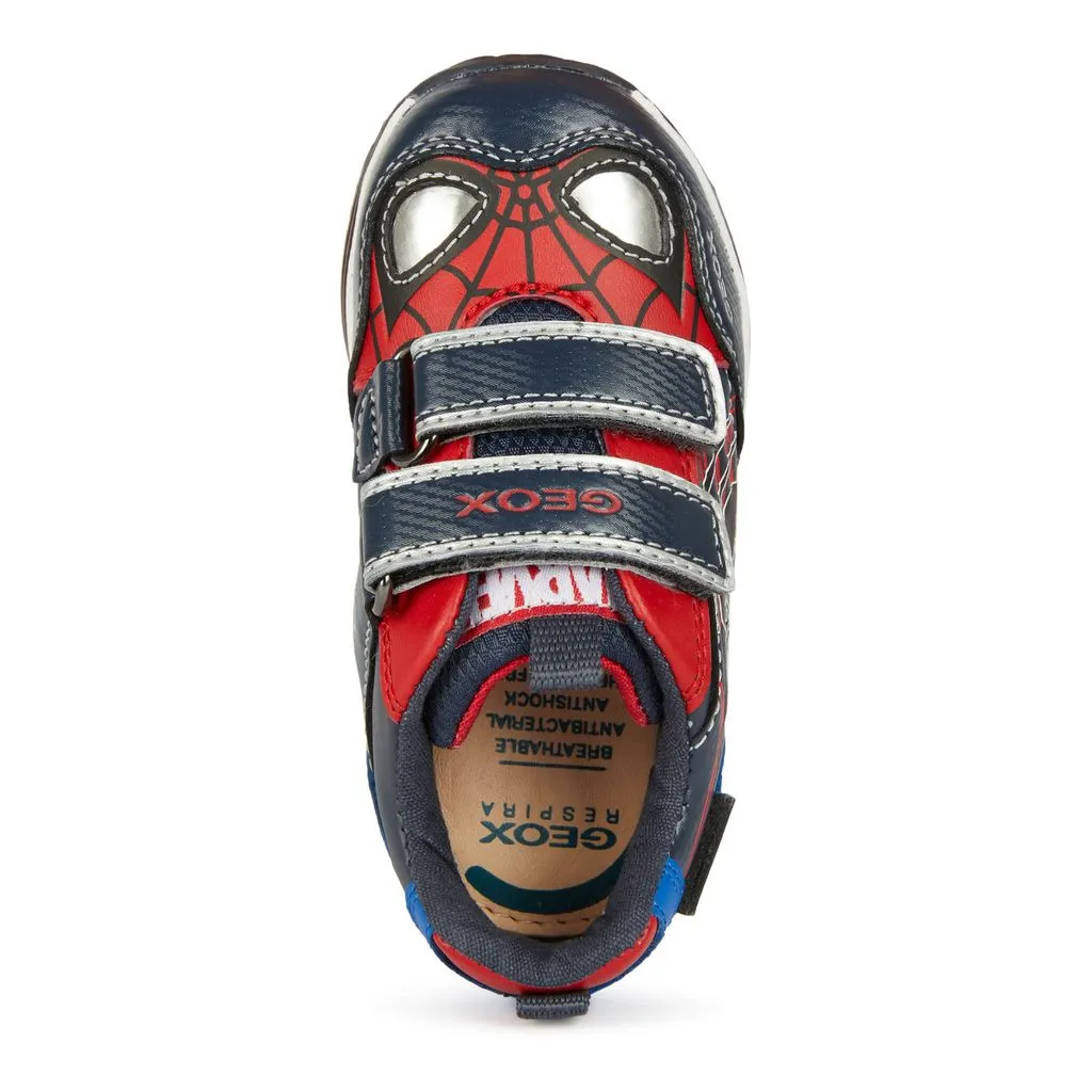 Navy Pyrip Spiderman Velcro Sneakers