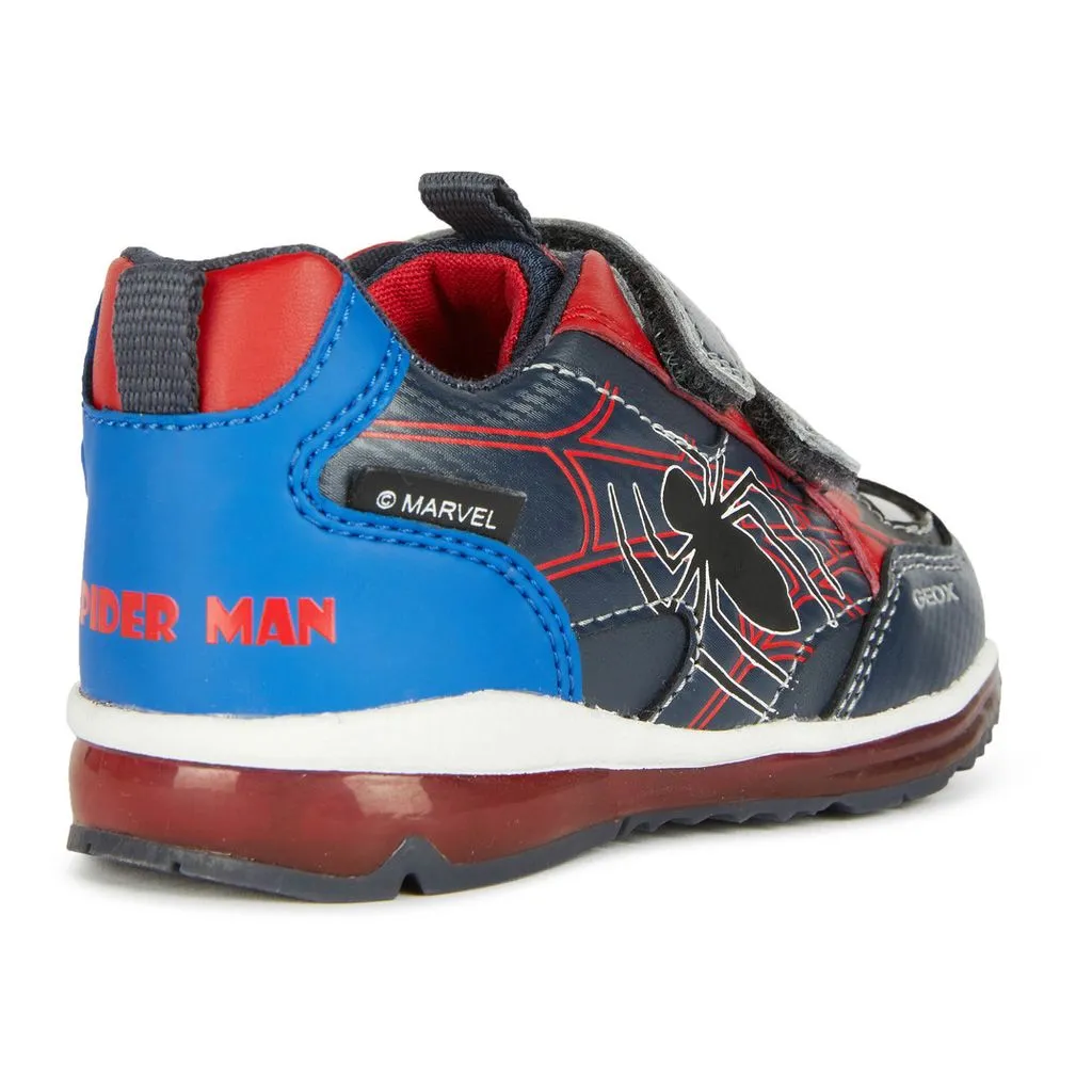Navy Pyrip Spiderman Velcro Sneakers