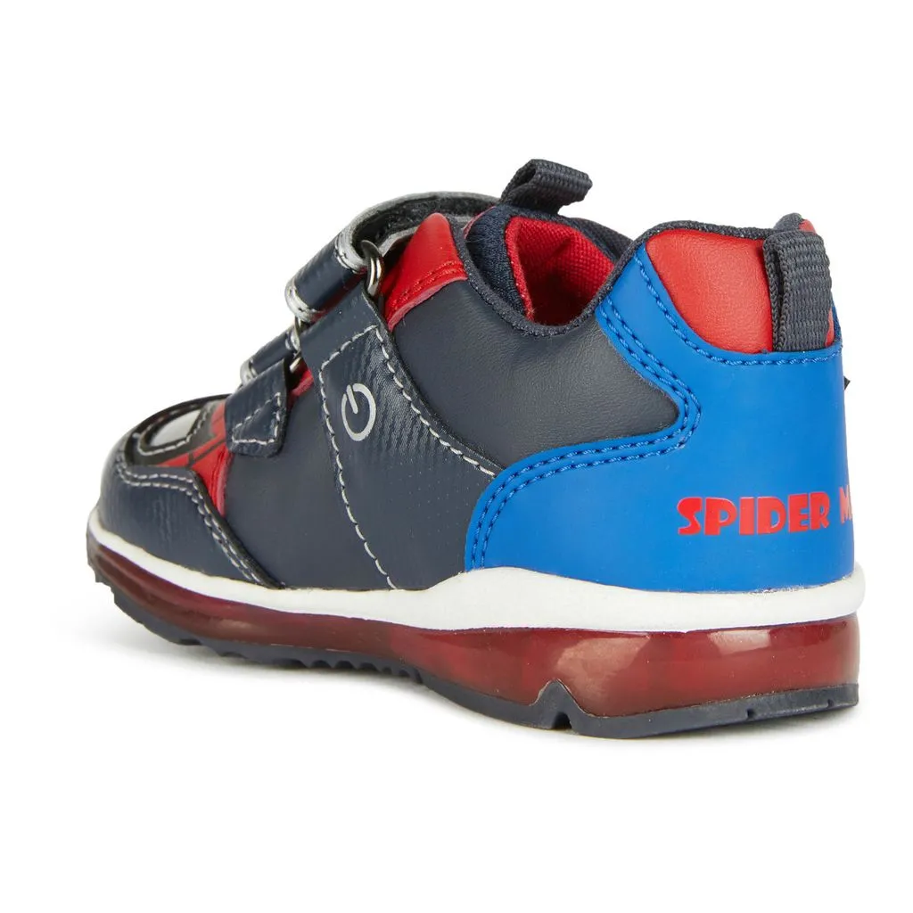 Navy Pyrip Spiderman Velcro Sneakers