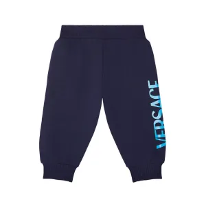 Navy Side Logo Joggers