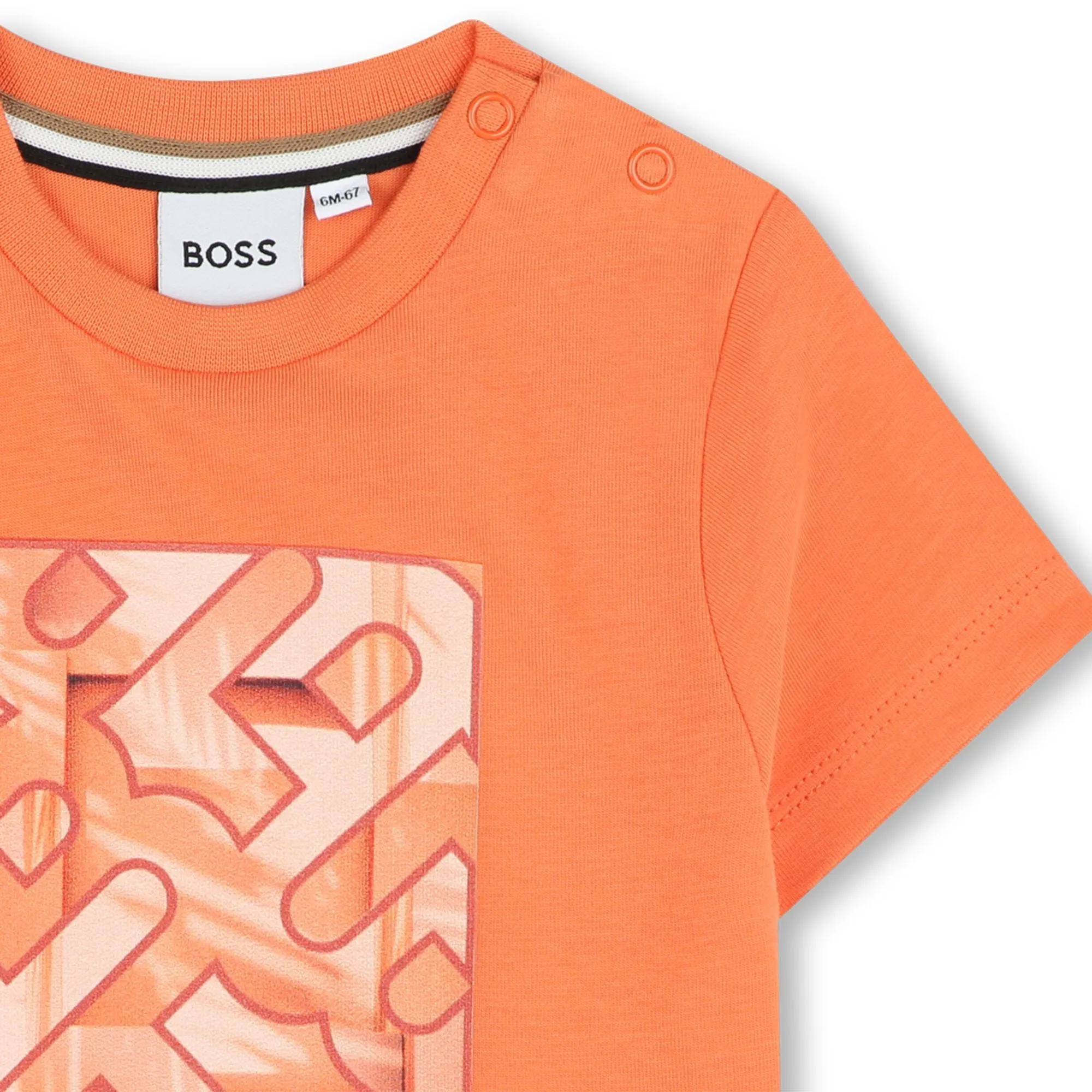 Orange Abstract Logo T-Shirt