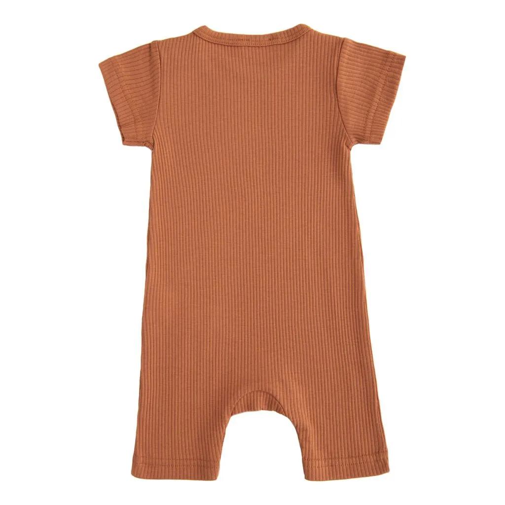 Orange Terracotta Modal Romper