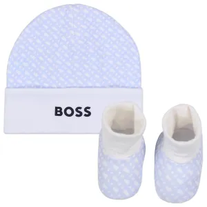 Pale Blue Hat & Booties Set