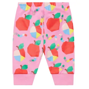 Pink Apple Print Joggers
