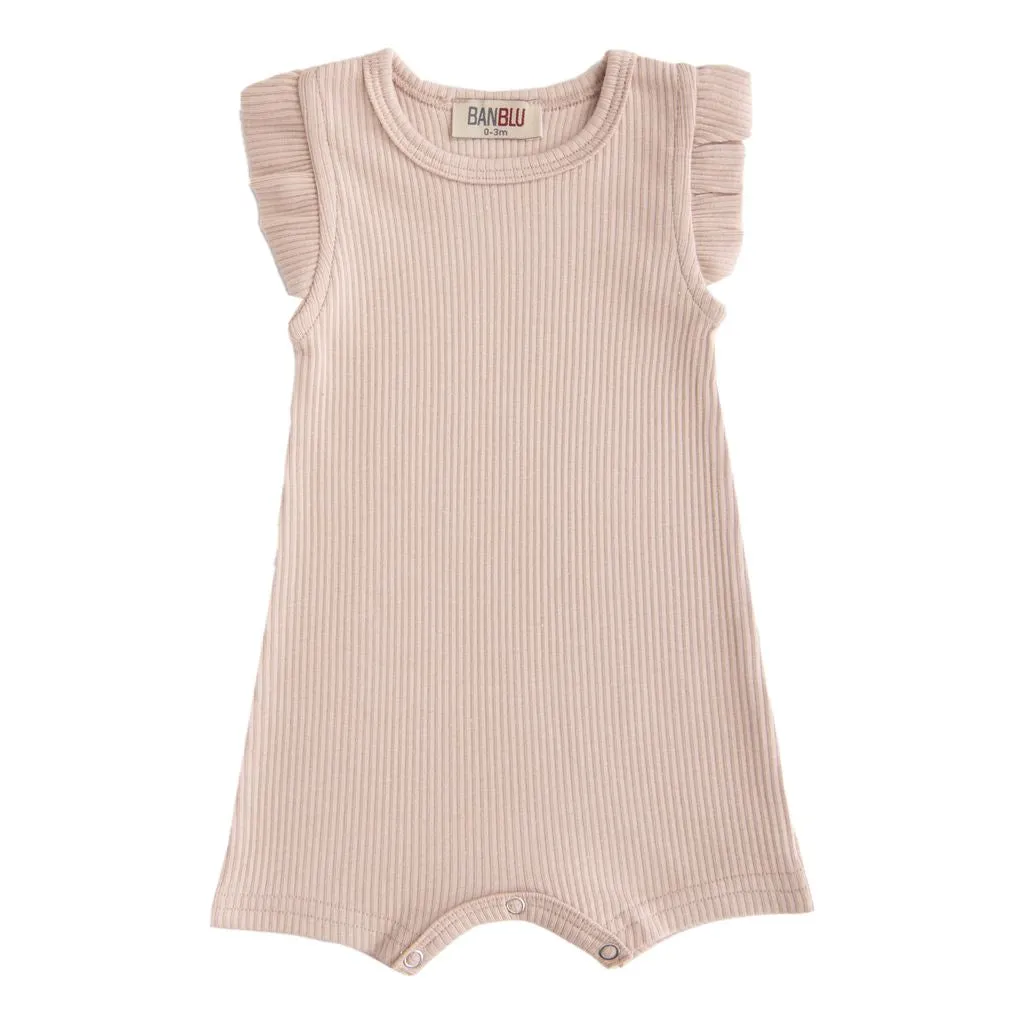 Pink Blush Ruffle Modal Shortie