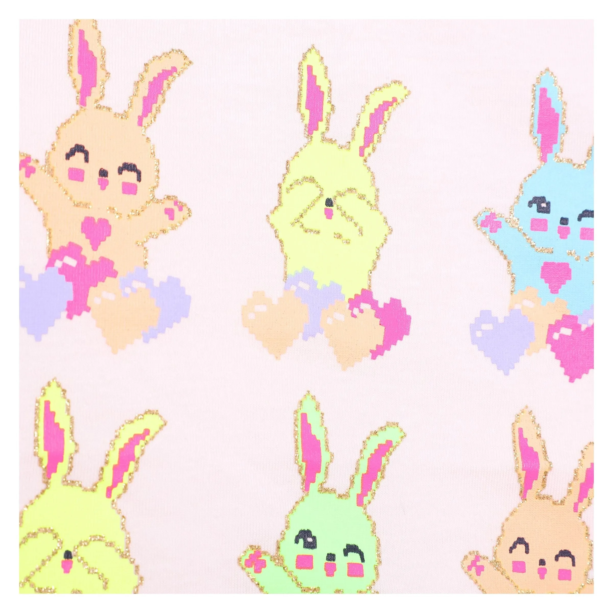 Pink Bunny Graphic T-Shirt