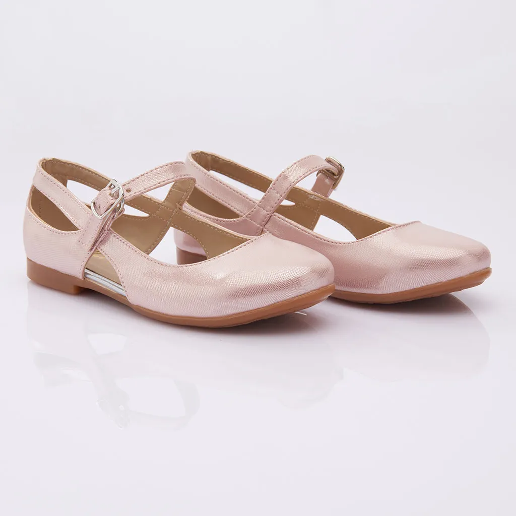Pink Cut-Out Flats