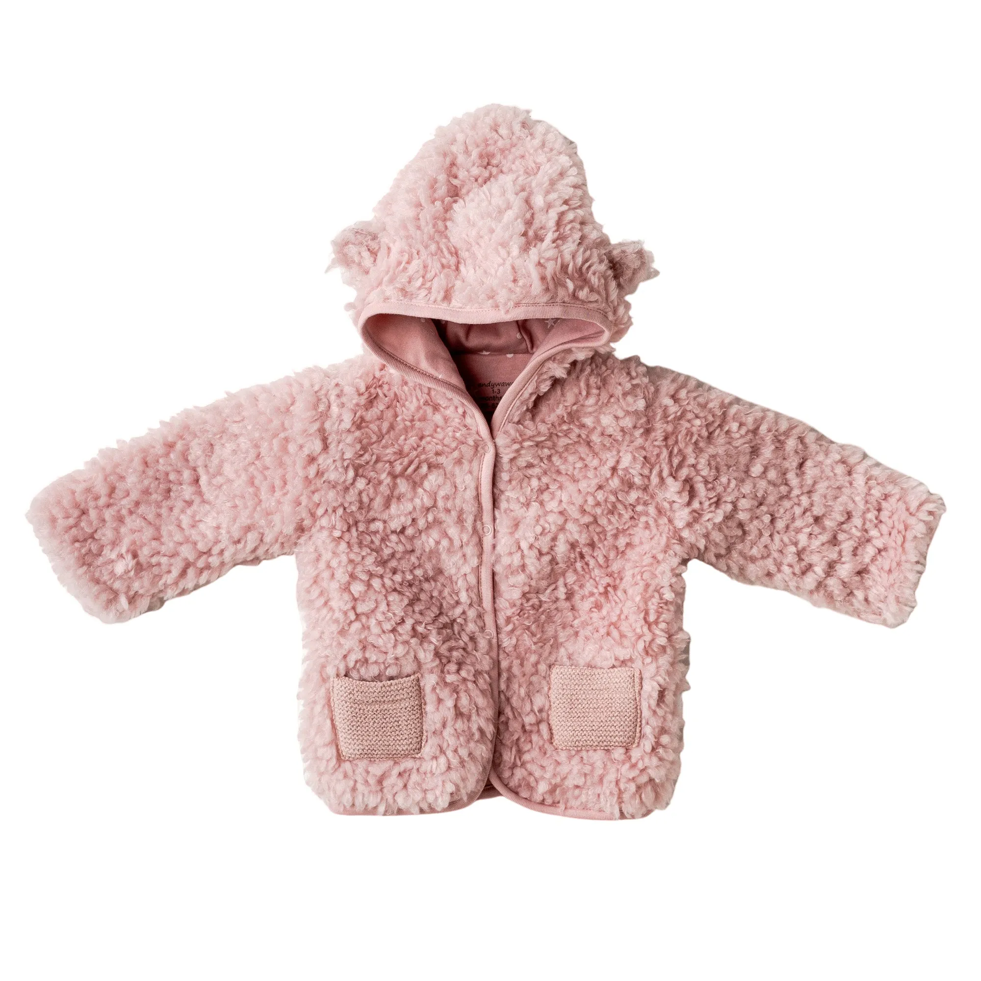 Pink Deer Plush Coat