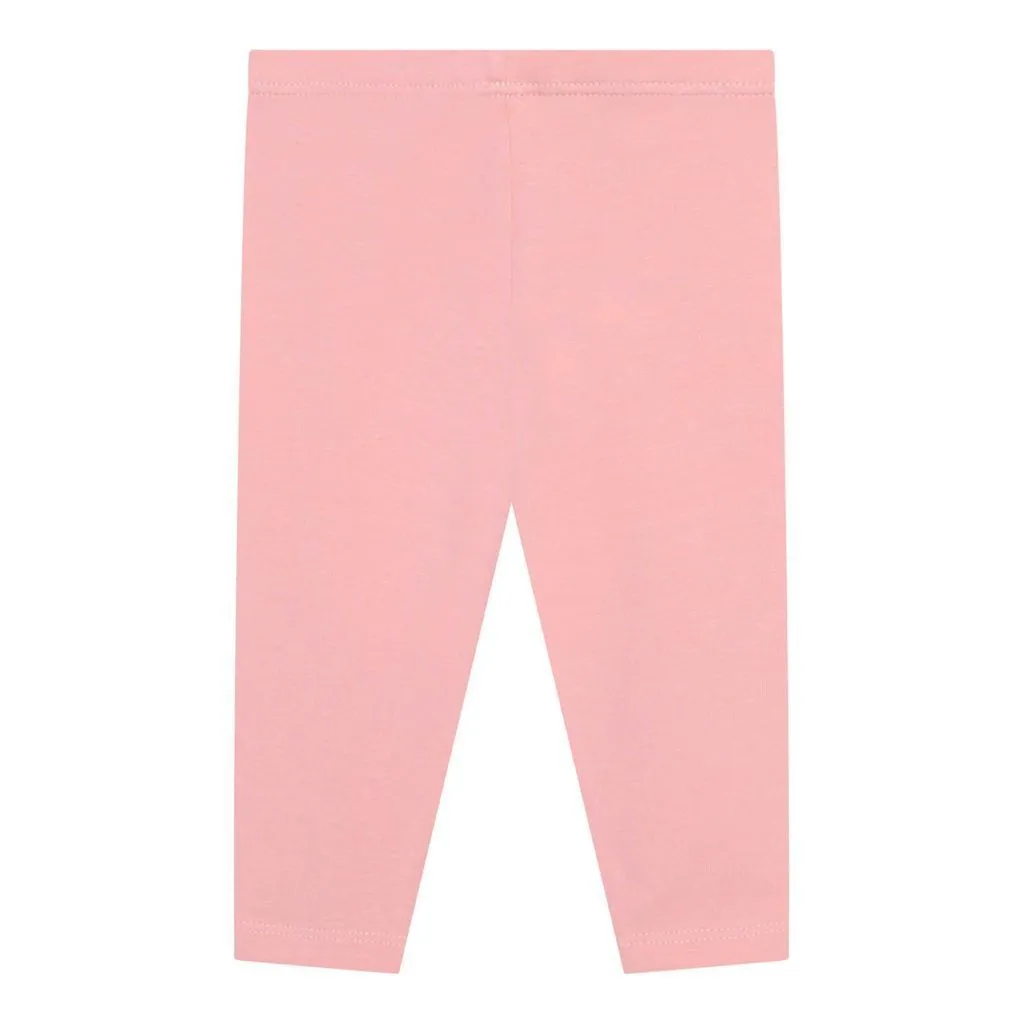 Pink Dress & Leggings Set