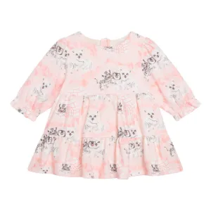 Pink Dress & Leggings Set