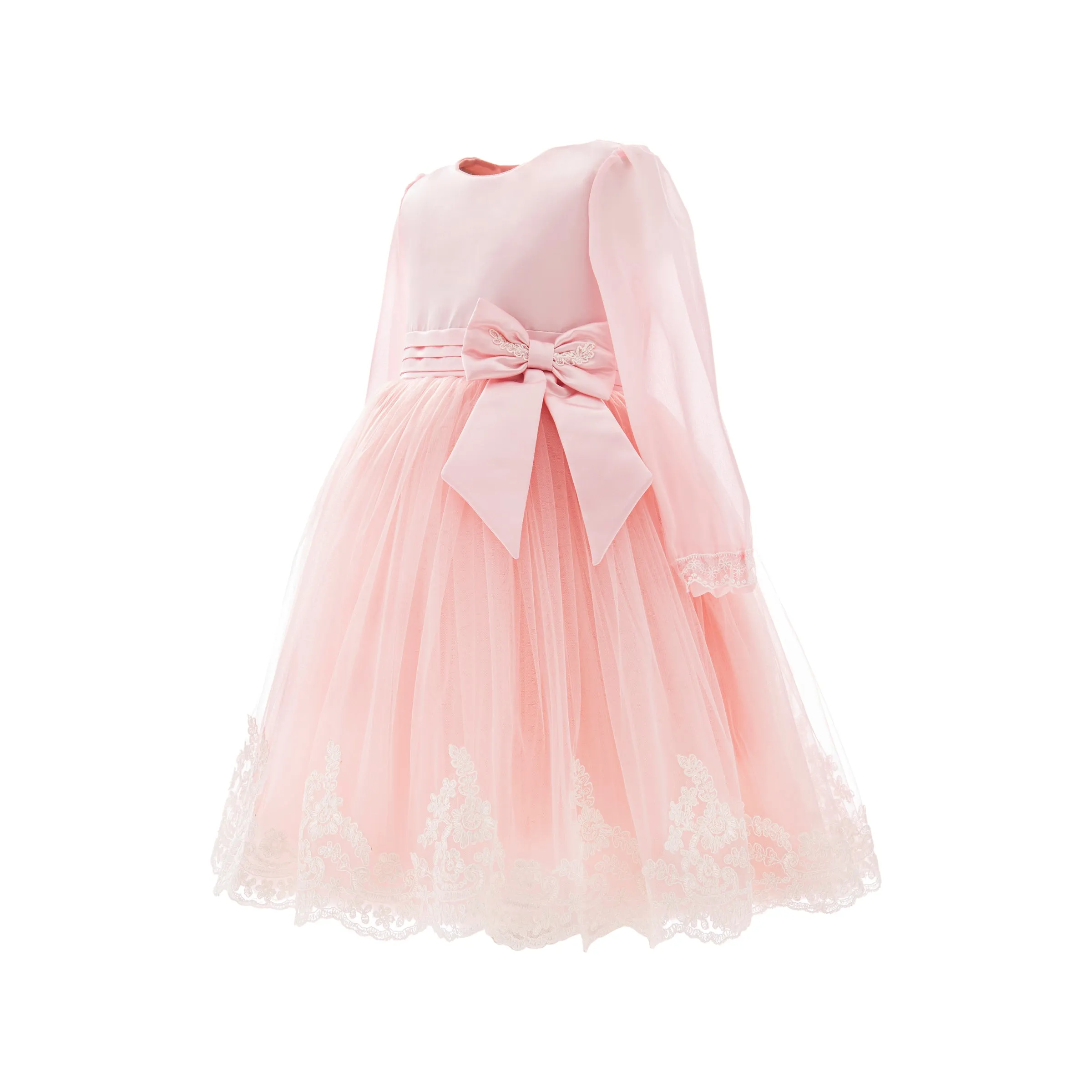 Pink Encina Victorian Bow Dress