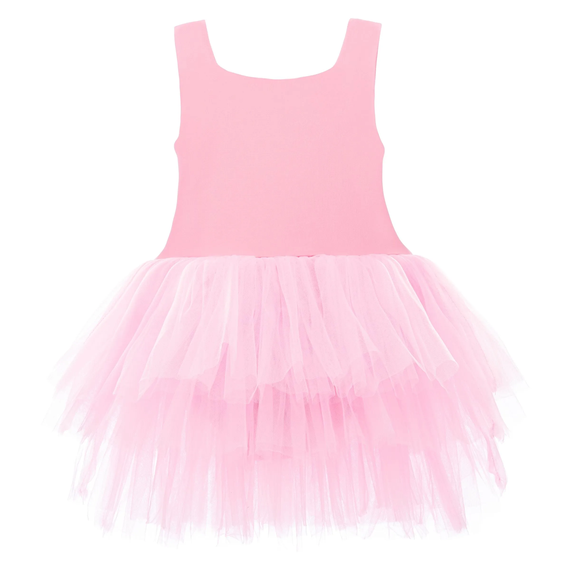 Pink Flamingo Solid Tutu Dress
