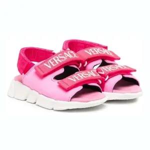 Pink Logo Sandal