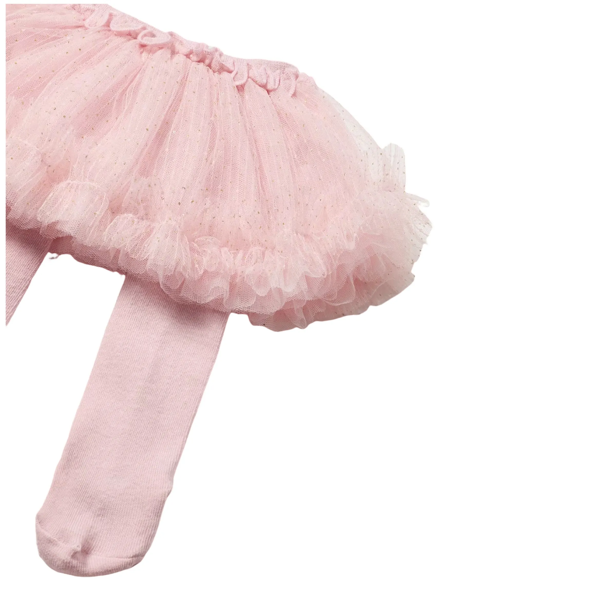 Pink Ruffle Bodysuit Skirt Set