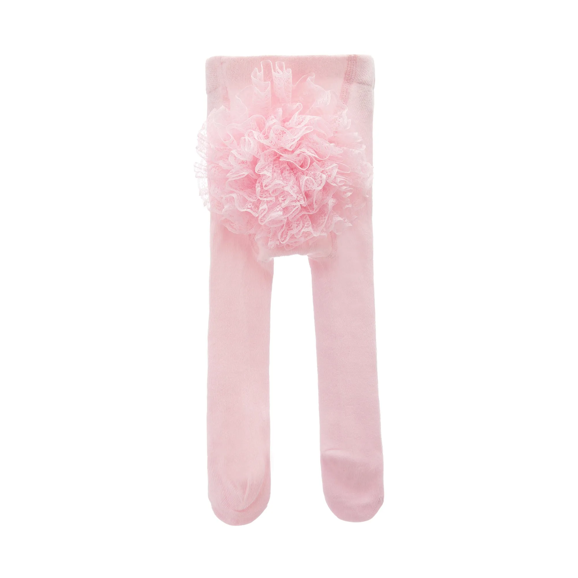 Pink Ruffle Pom Tail Tights