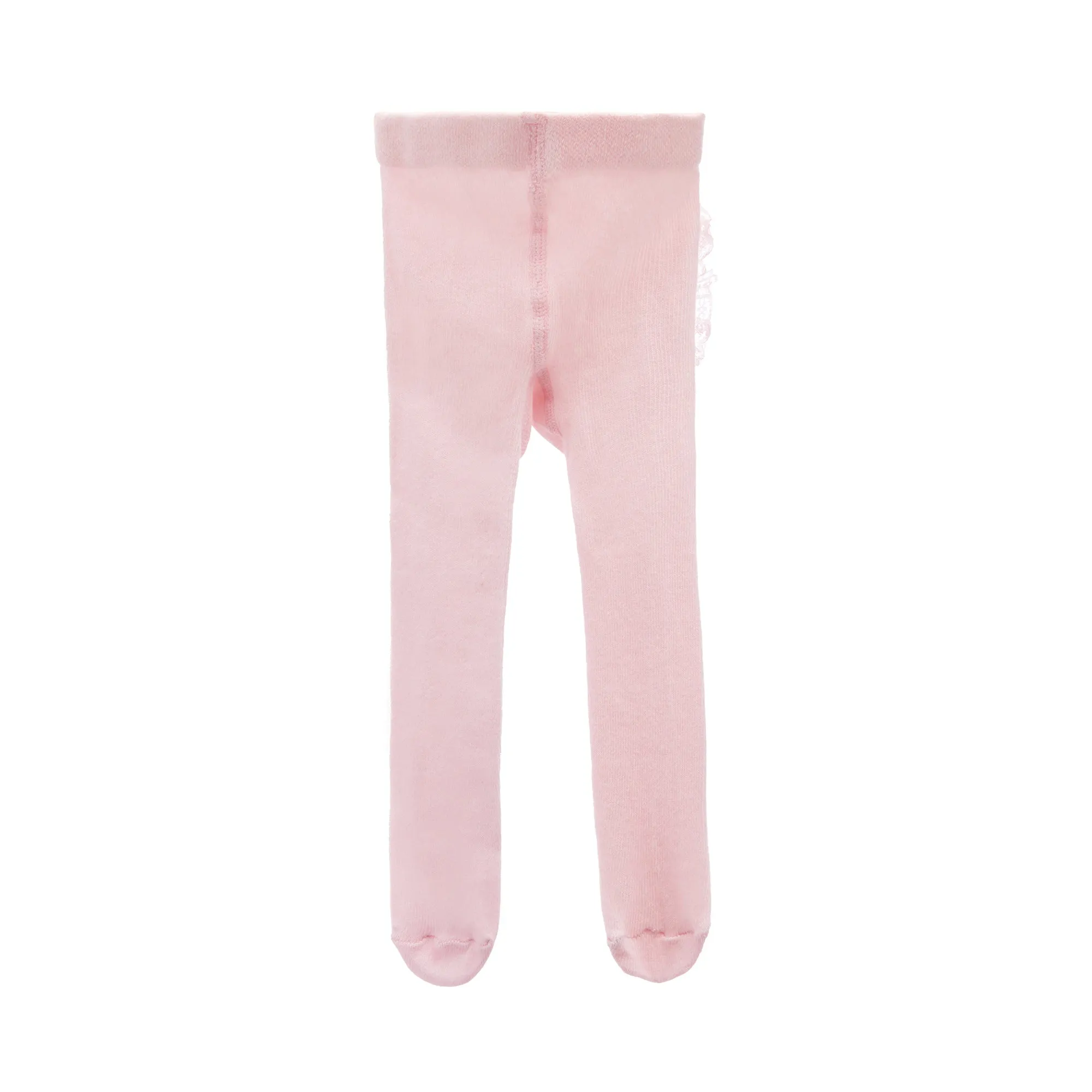 Pink Ruffle Pom Tail Tights