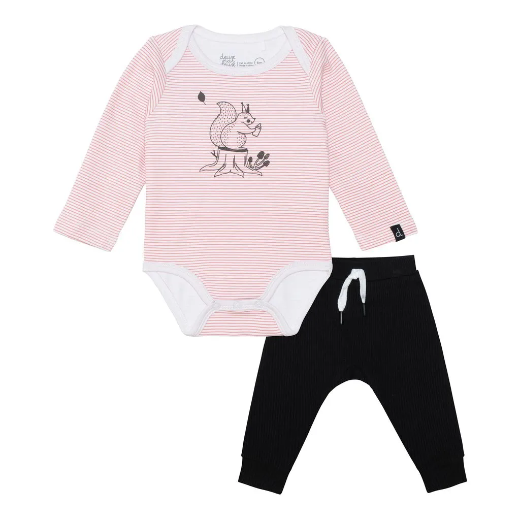 Pink Squirrel Bodysuit Outfit