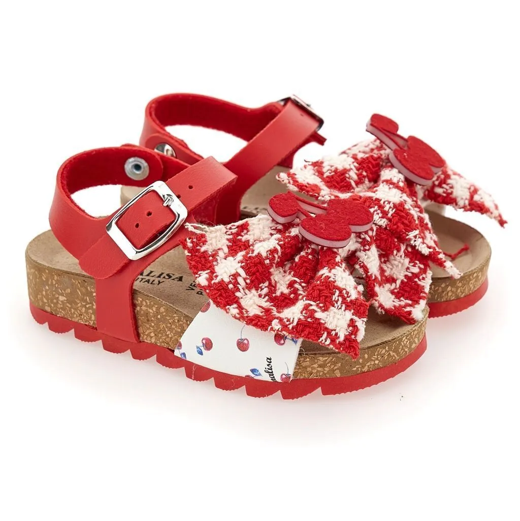 Red & White Sandals
