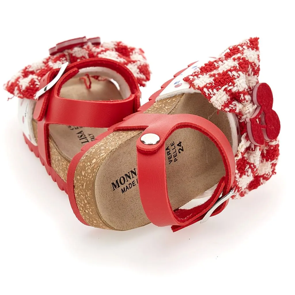 Red & White Sandals