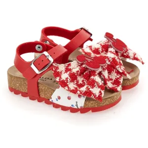 Red & White Sandals