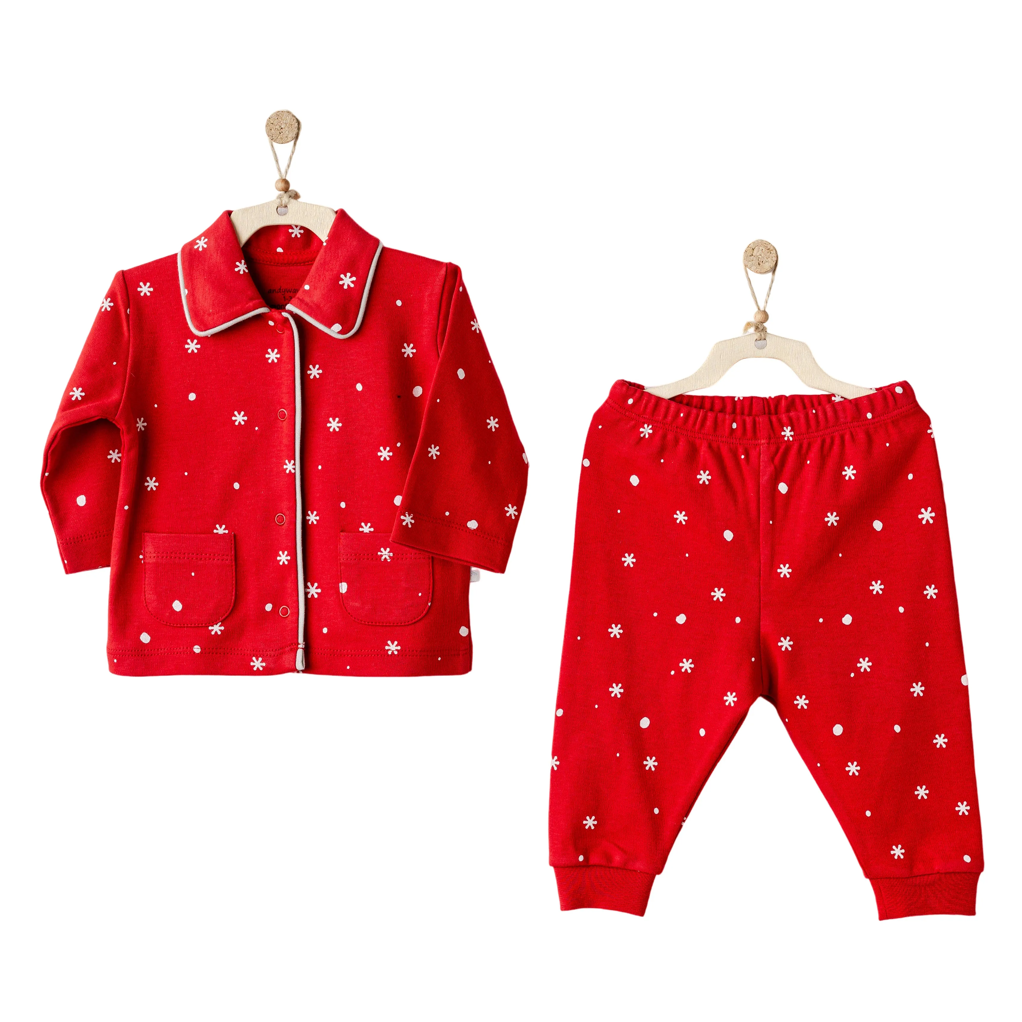 Red Holiday Print Pajamas