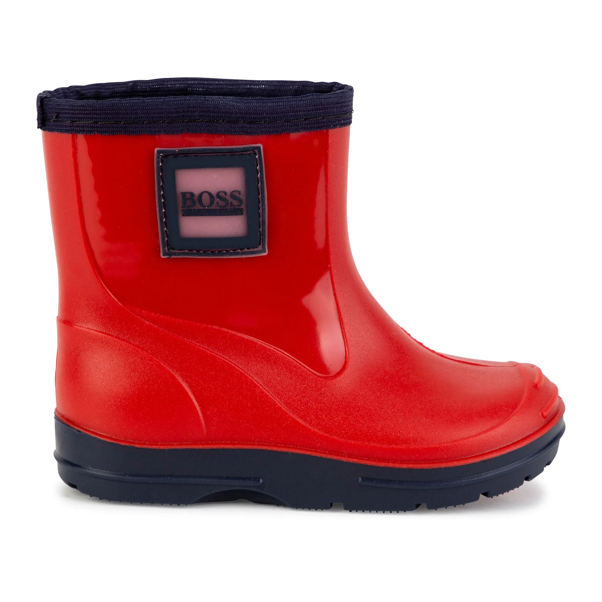Red Rubber Wellington Boots