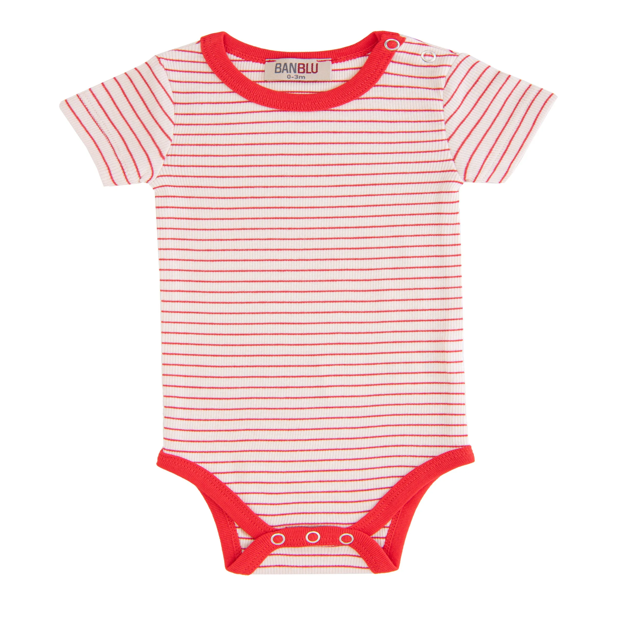 Red Striped Modal Bodysuit