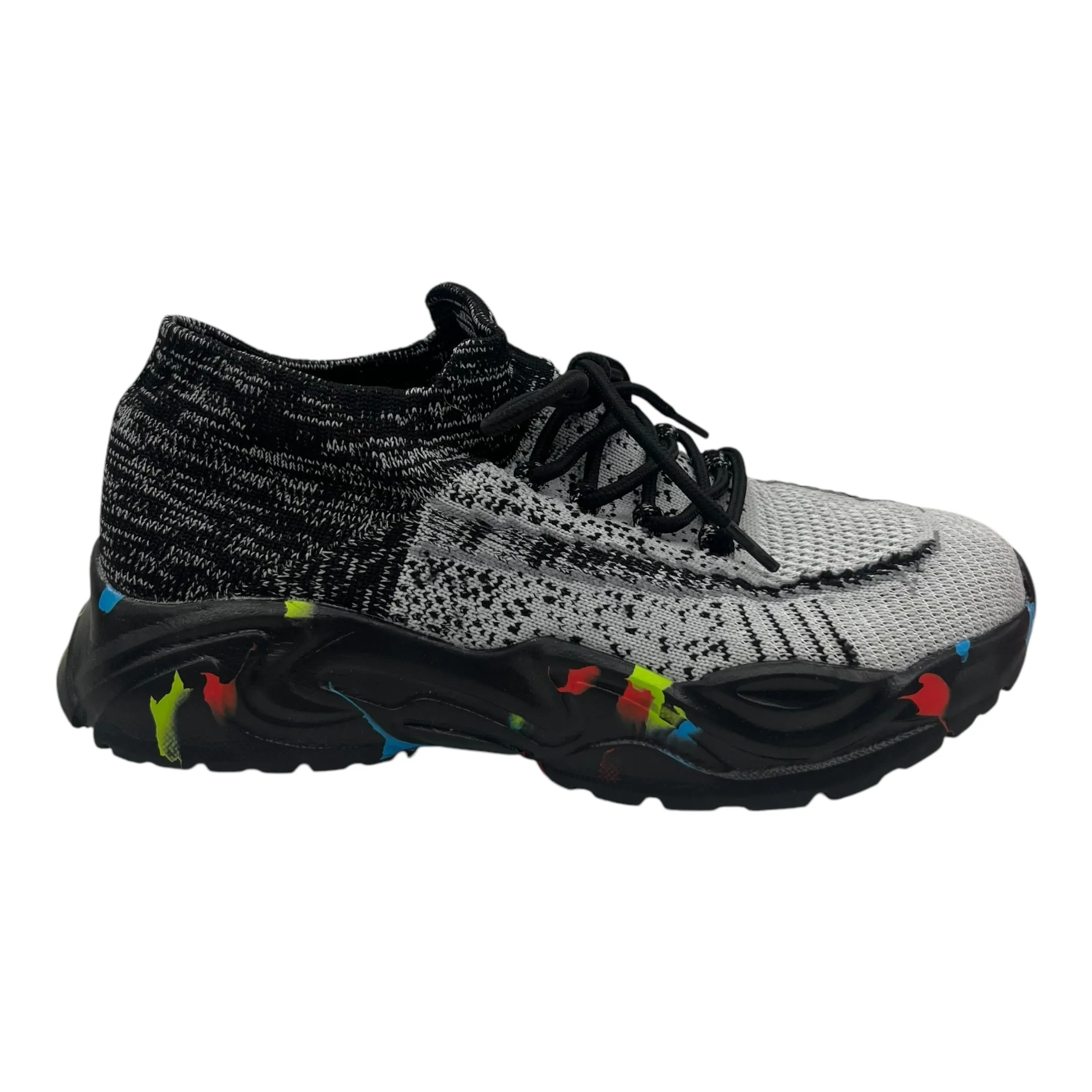 Shoes Athletic By Cmf In Black & Grey, Size:7.5