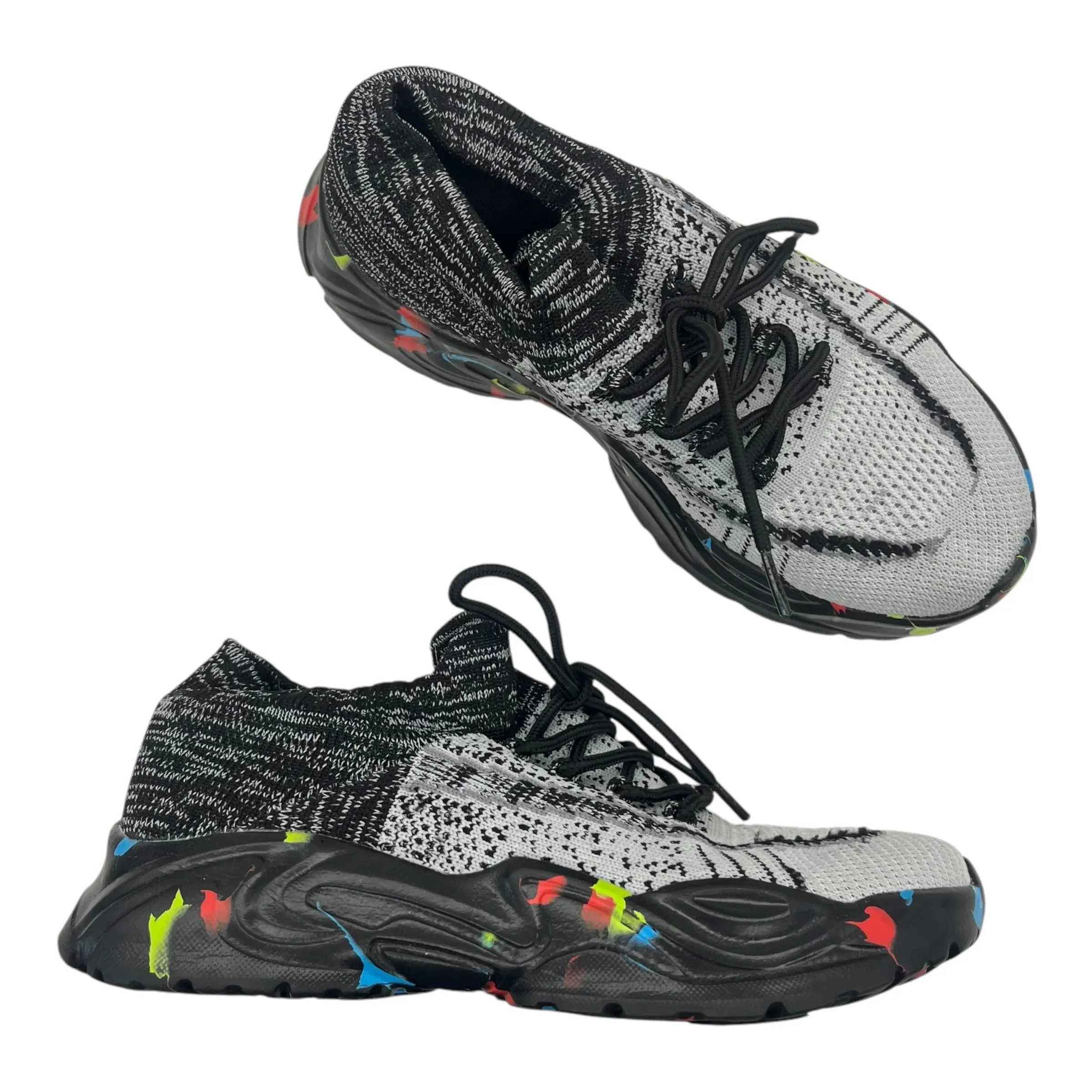 Shoes Athletic By Cmf In Black & Grey, Size:7.5