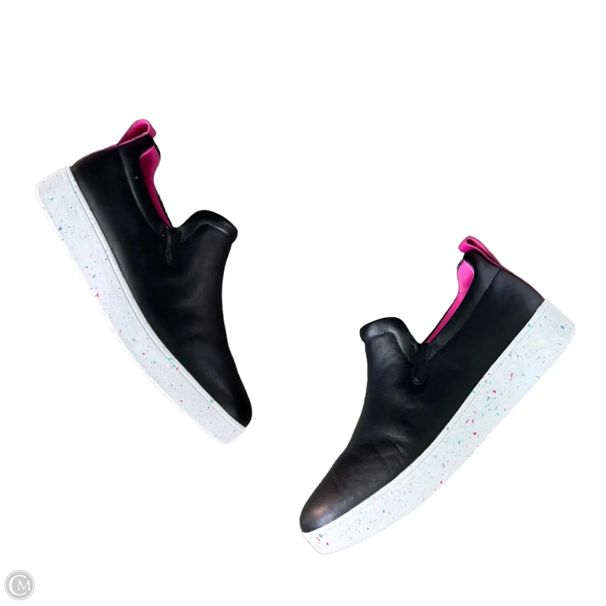 Shoes Athletic By Fitflop In Black & Pink, Size: 8