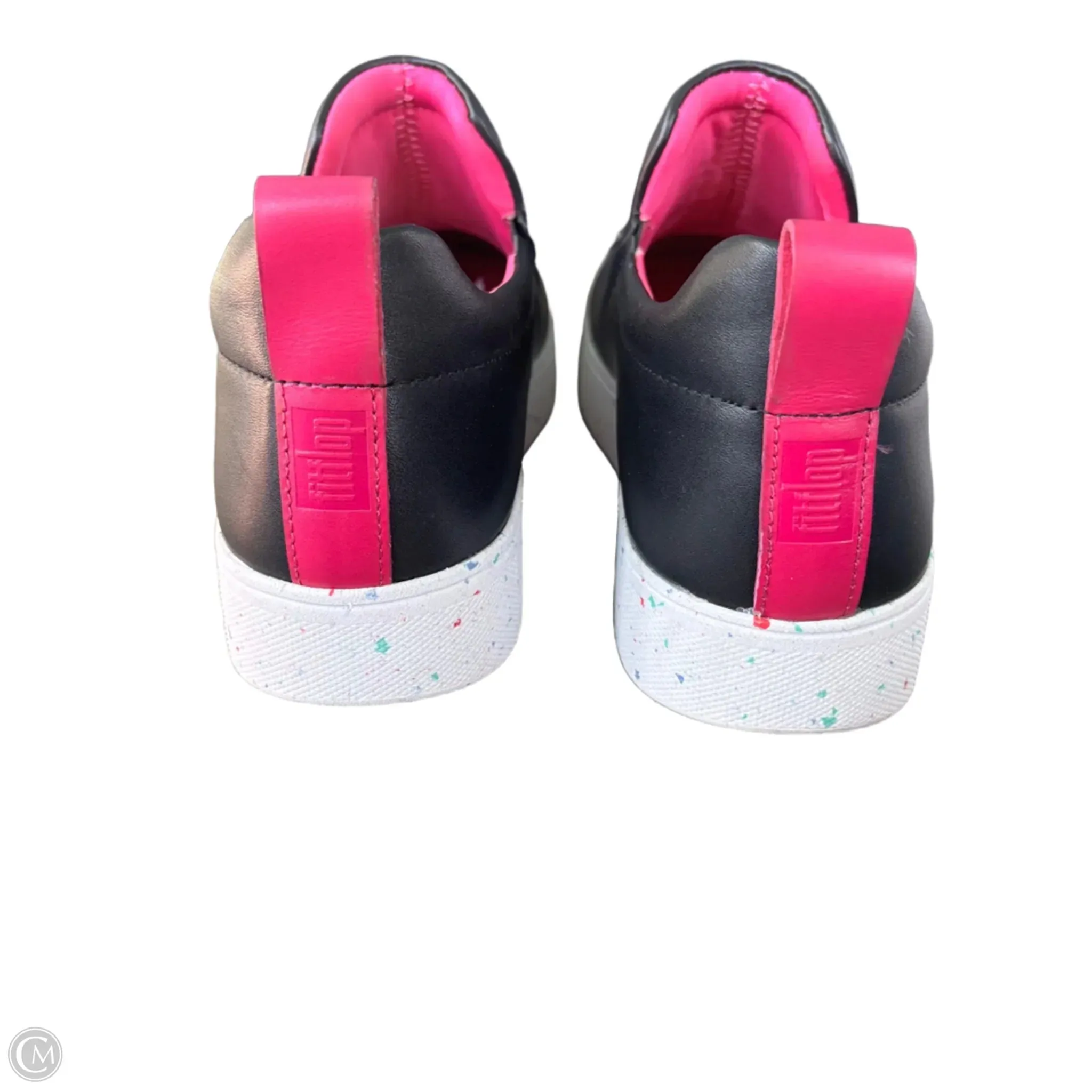 Shoes Athletic By Fitflop In Black & Pink, Size: 8