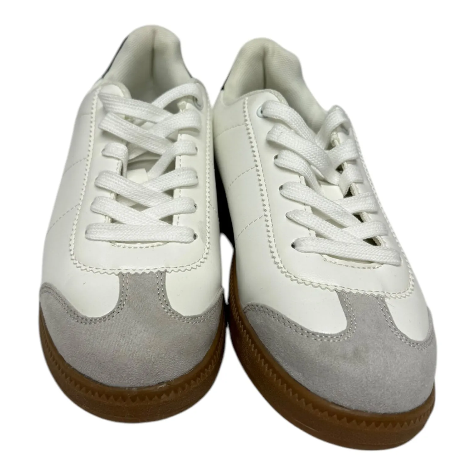 Shoes Athletic By JF In White, Size:7.5