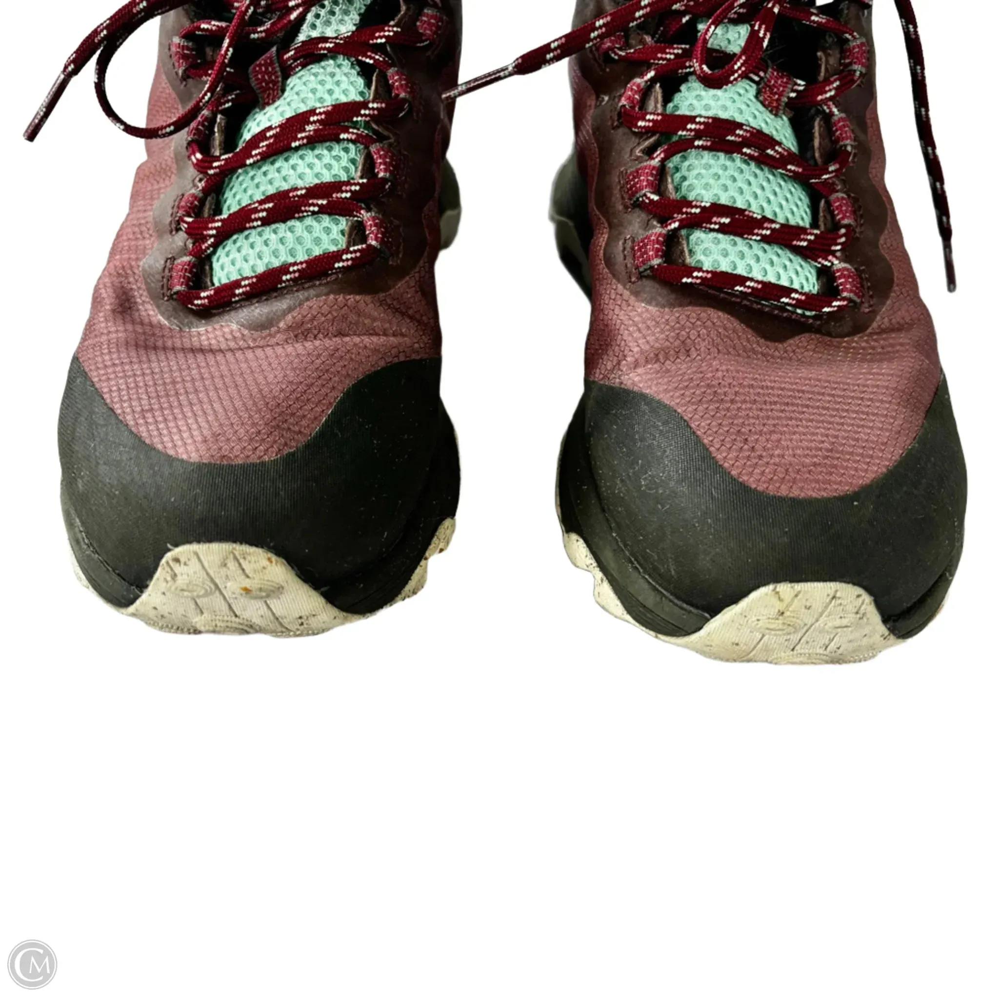 Shoes Athletic By Merrell In Grey & Red, Size: 9