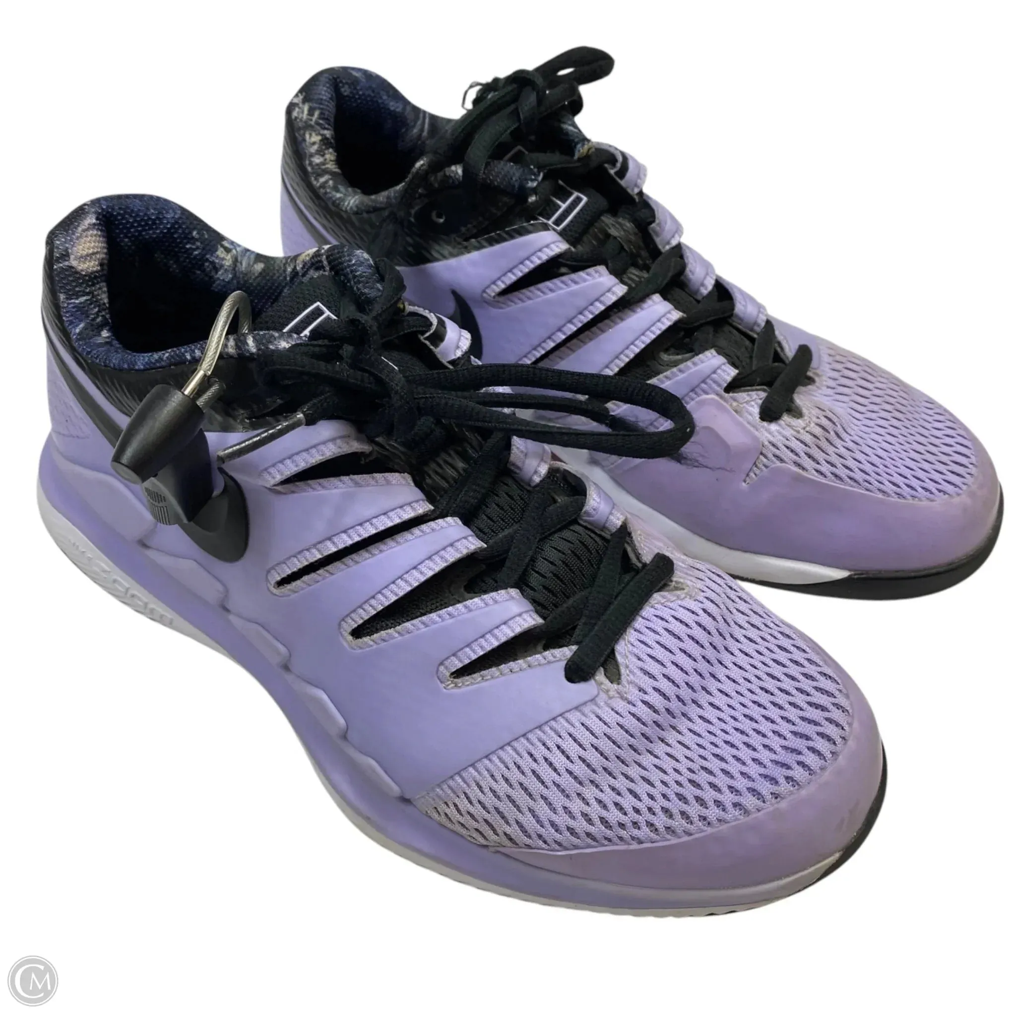 Shoes Athletic By Nike In Black & Purple, Size: 8