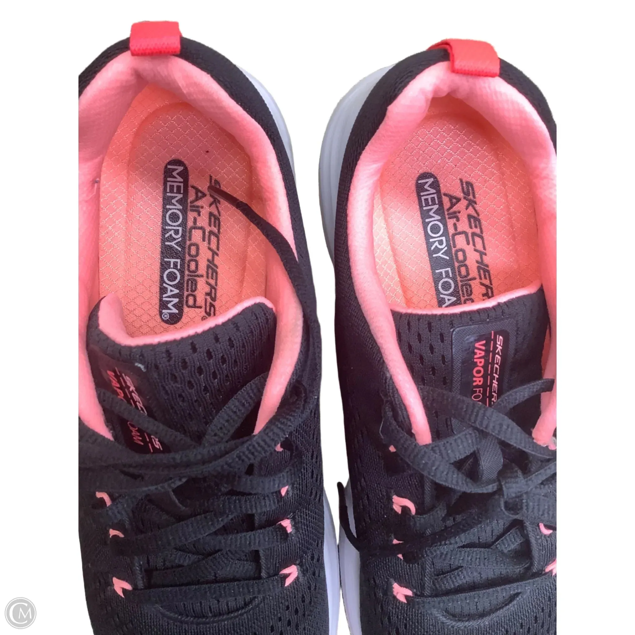 Shoes Athletic By Skechers In Black & Pink, Size: 9.5