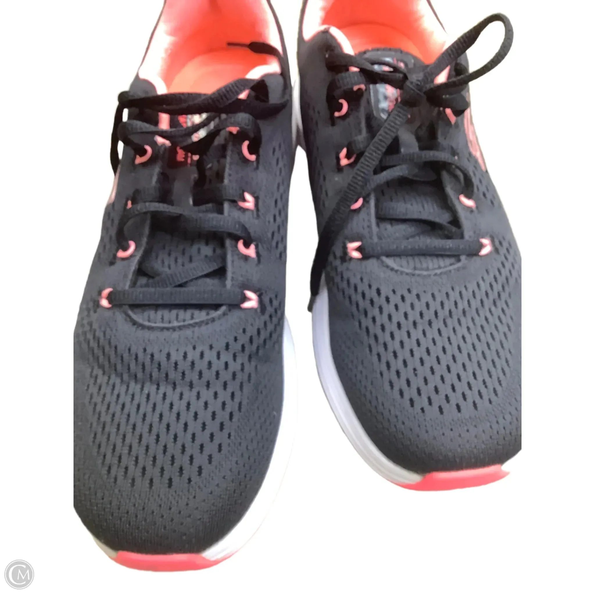 Shoes Athletic By Skechers In Black & Pink, Size: 9.5