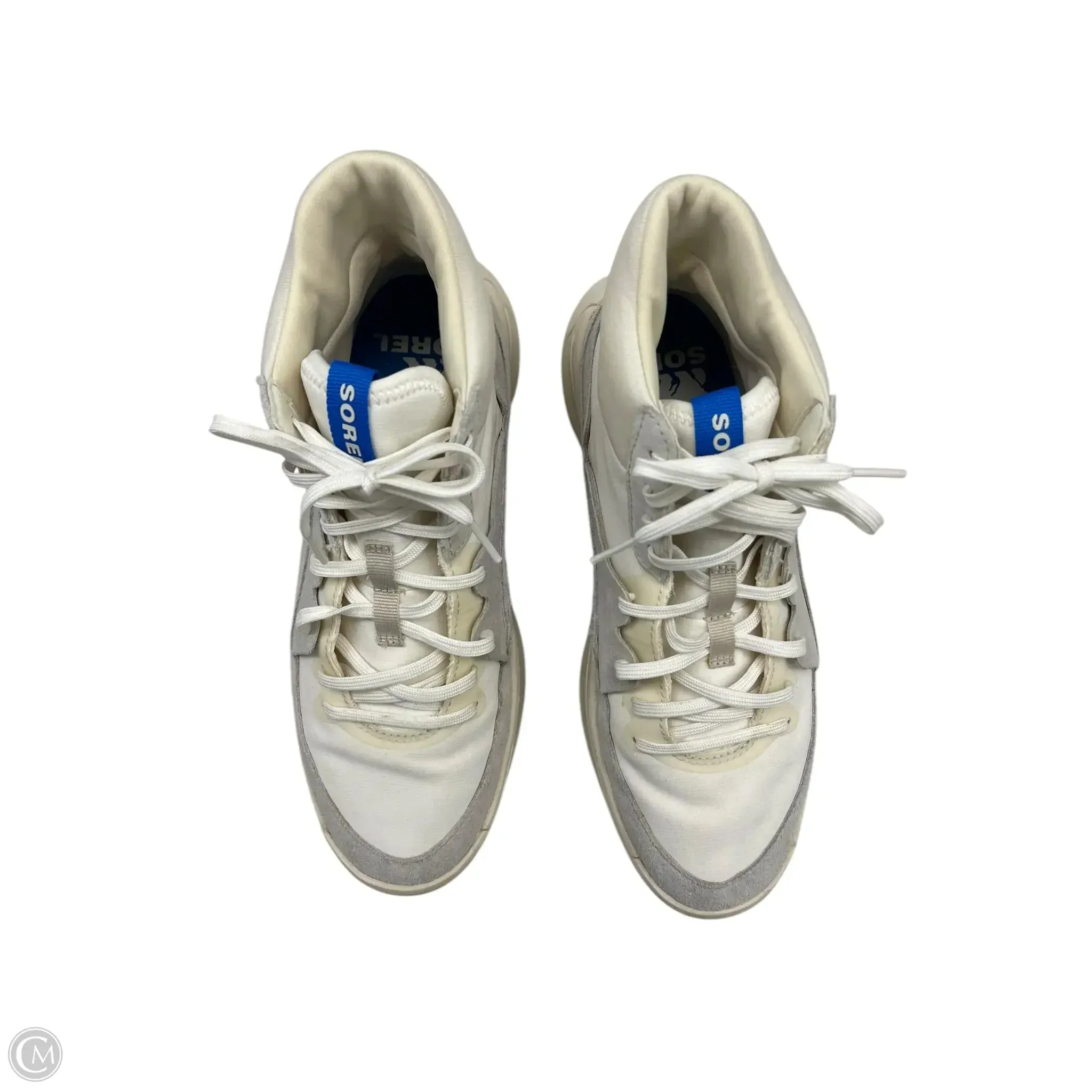 Shoes Athletic By Sorel In Cream & Grey, Size: 9