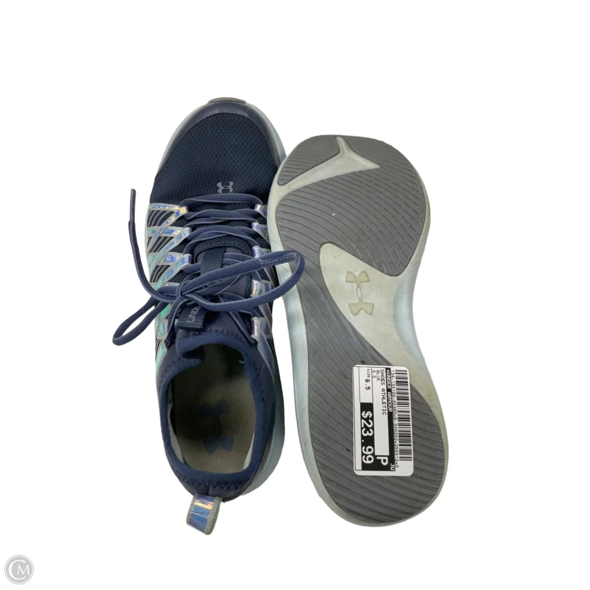 Shoes Athletic By Under Armour In Blue, Size: 6.5