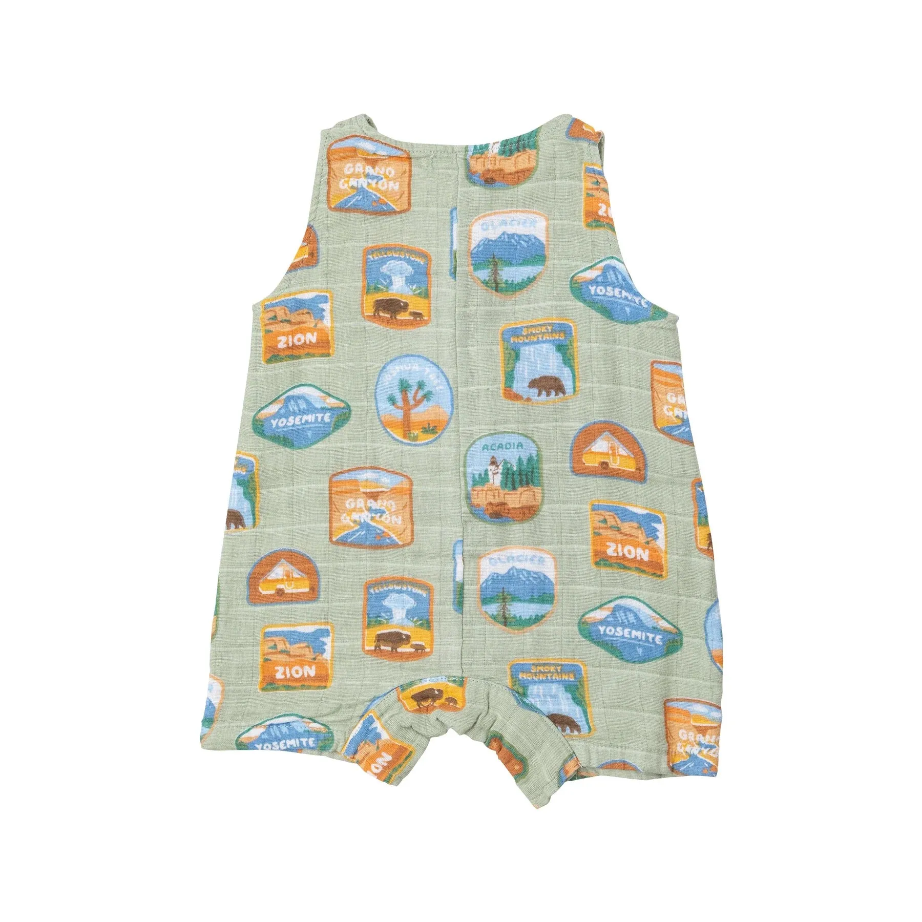 Shortie Romper - National Park Patches | Angel Dear