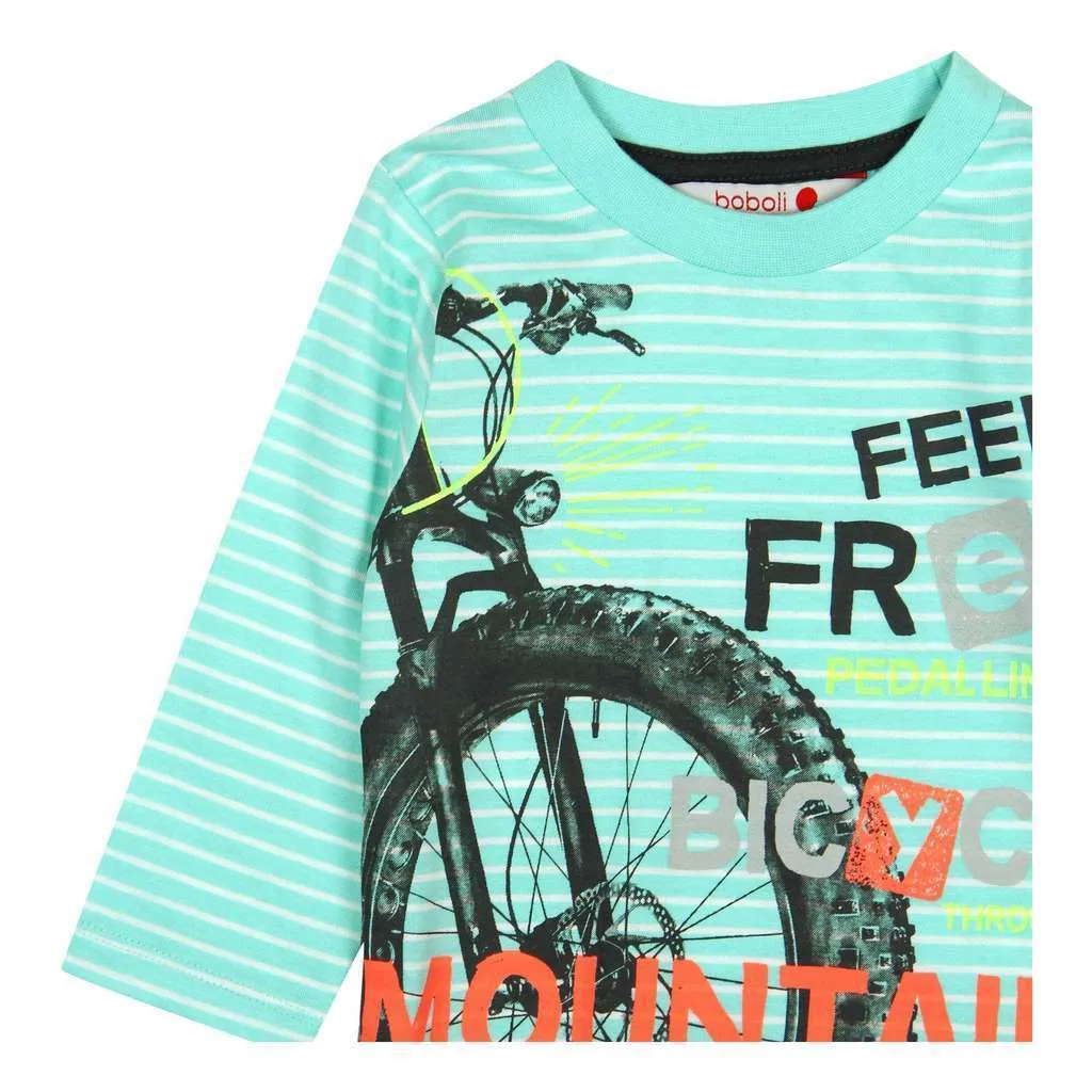 Striped Knit T-Shirt